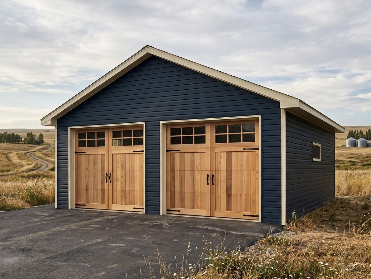 Detached garage construction